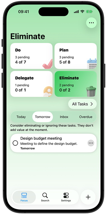 App screenshot showing no delays